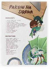 The Lovers Paksiw Na Sirena Recipe Card