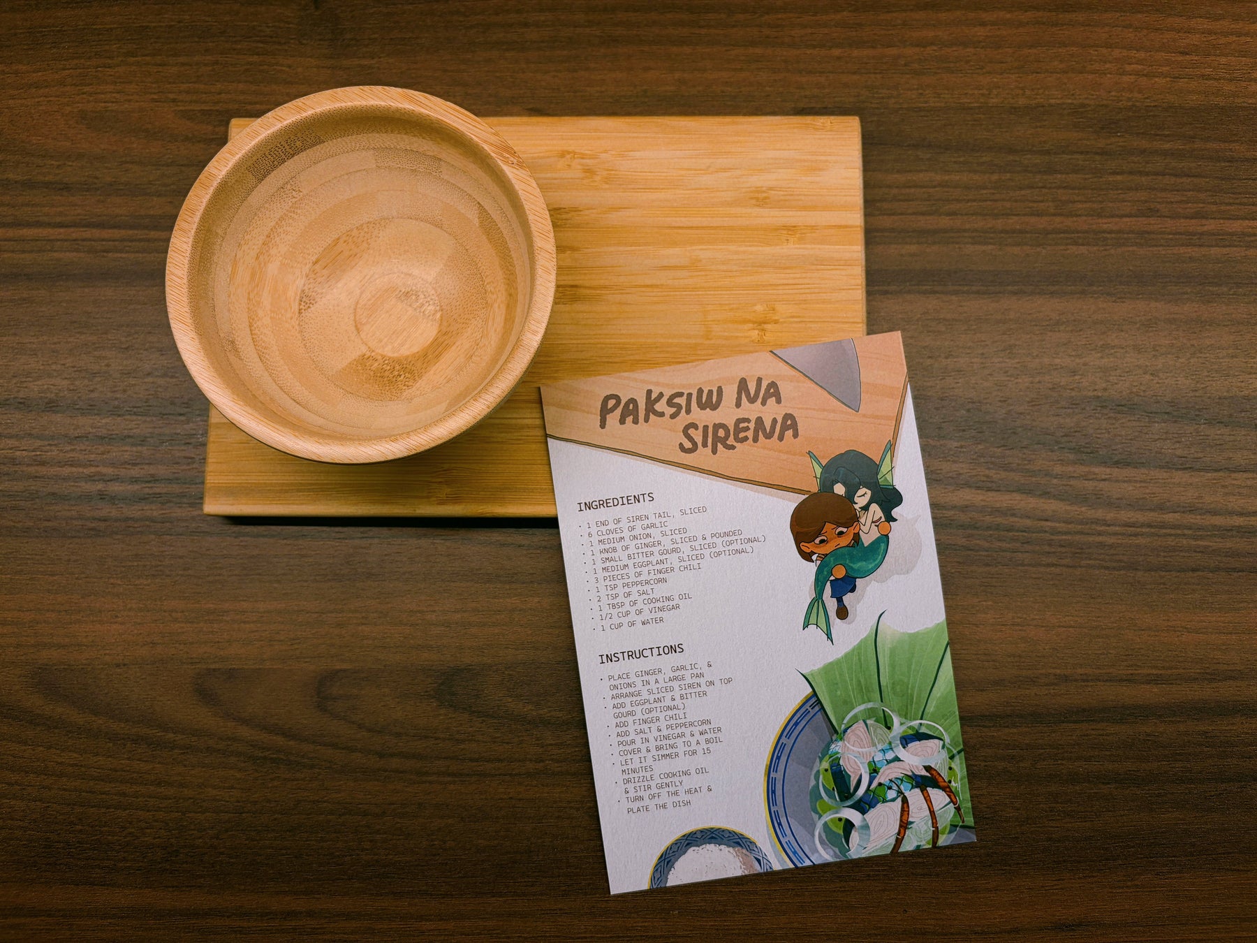 The Lovers Paksiw Na Sirena Recipe Card