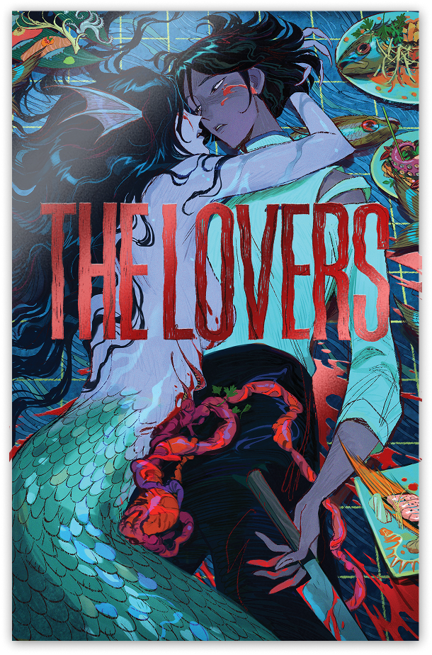 The Lovers Ami Thompson Red Foil Poster