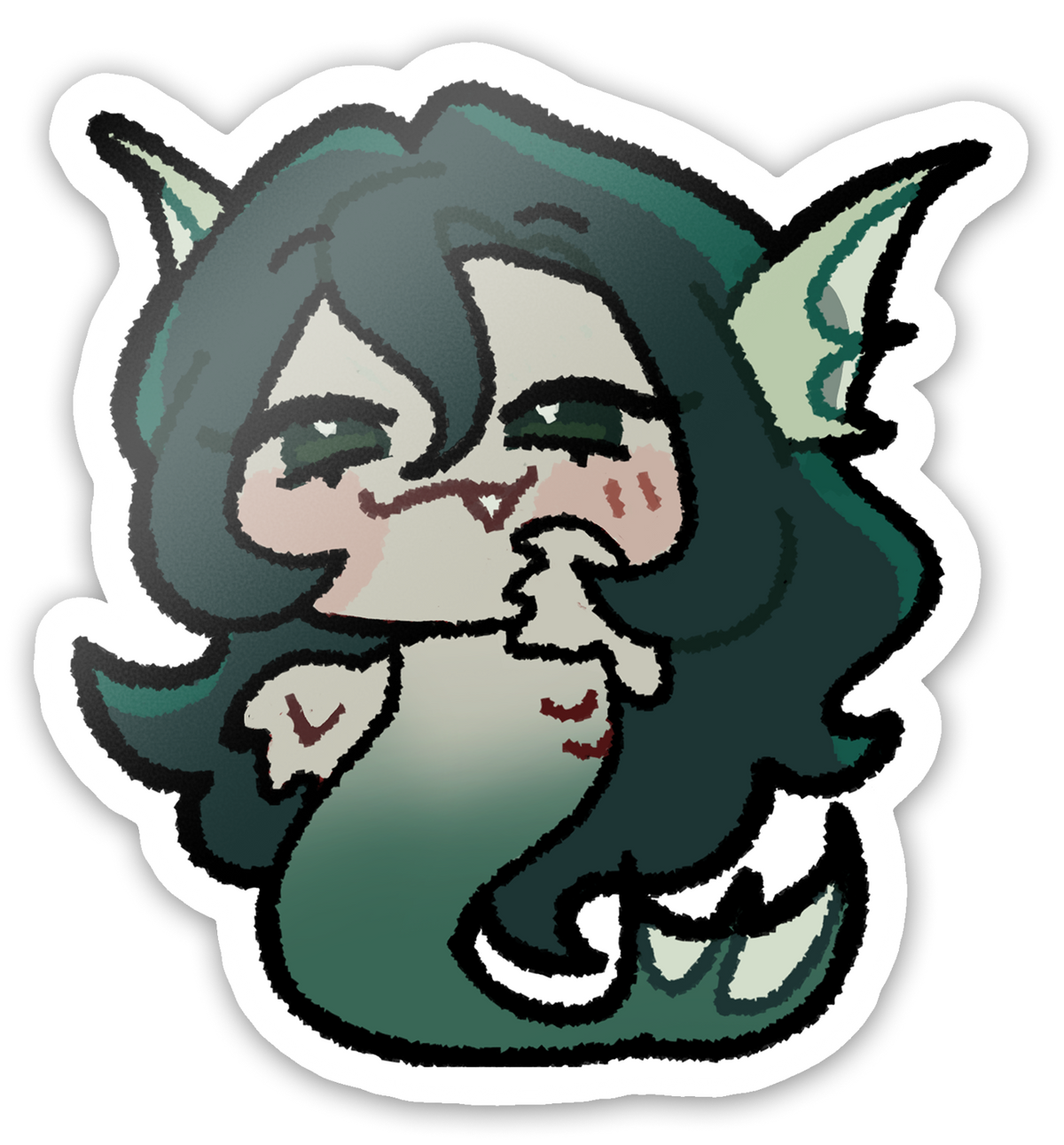 Sirena Gummy Sticker