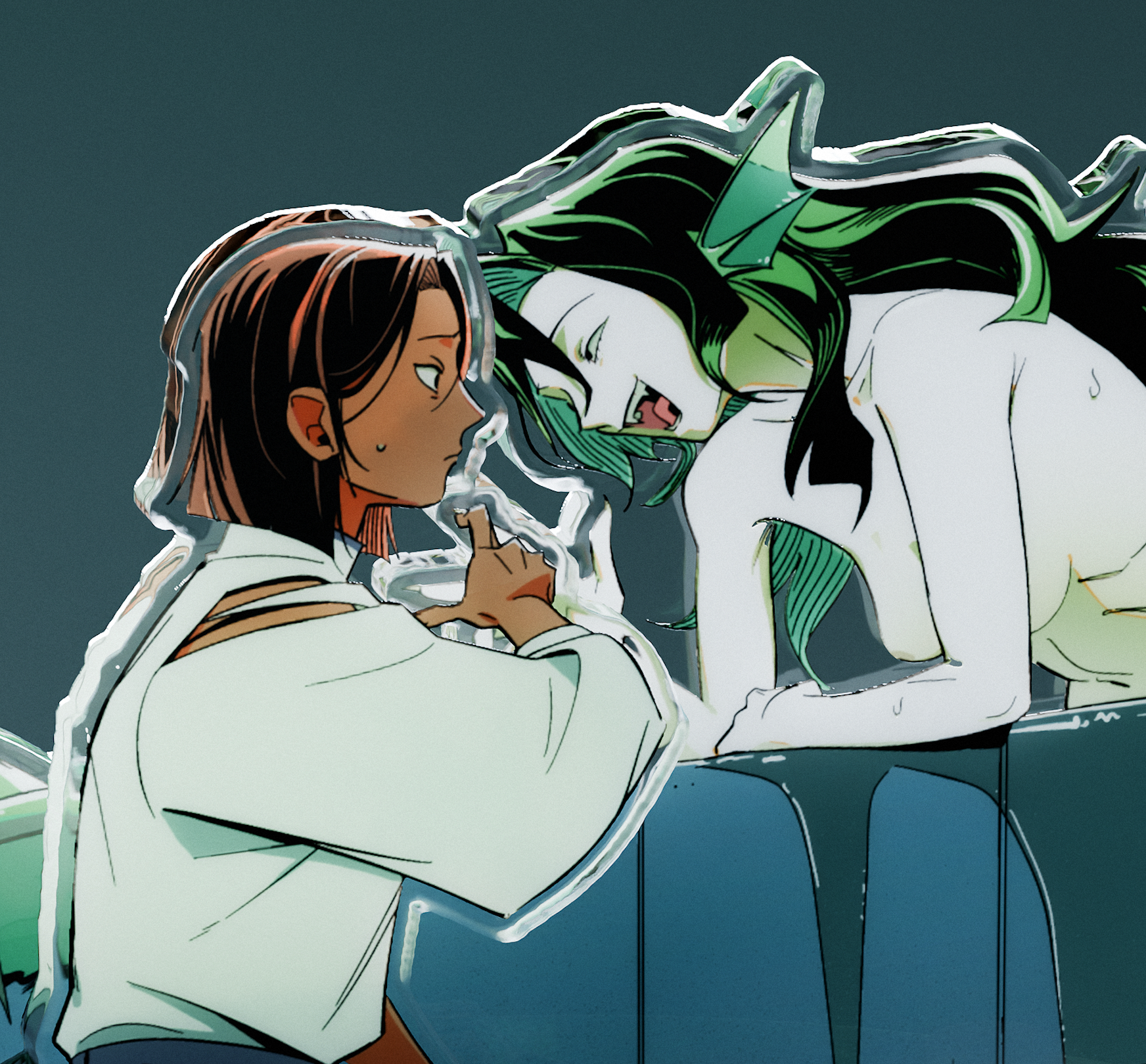 The Lovers Desktop Acrylic Standee Scene