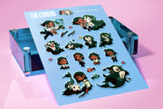 The Lovers Bubble Epoxy Sticker Sheet