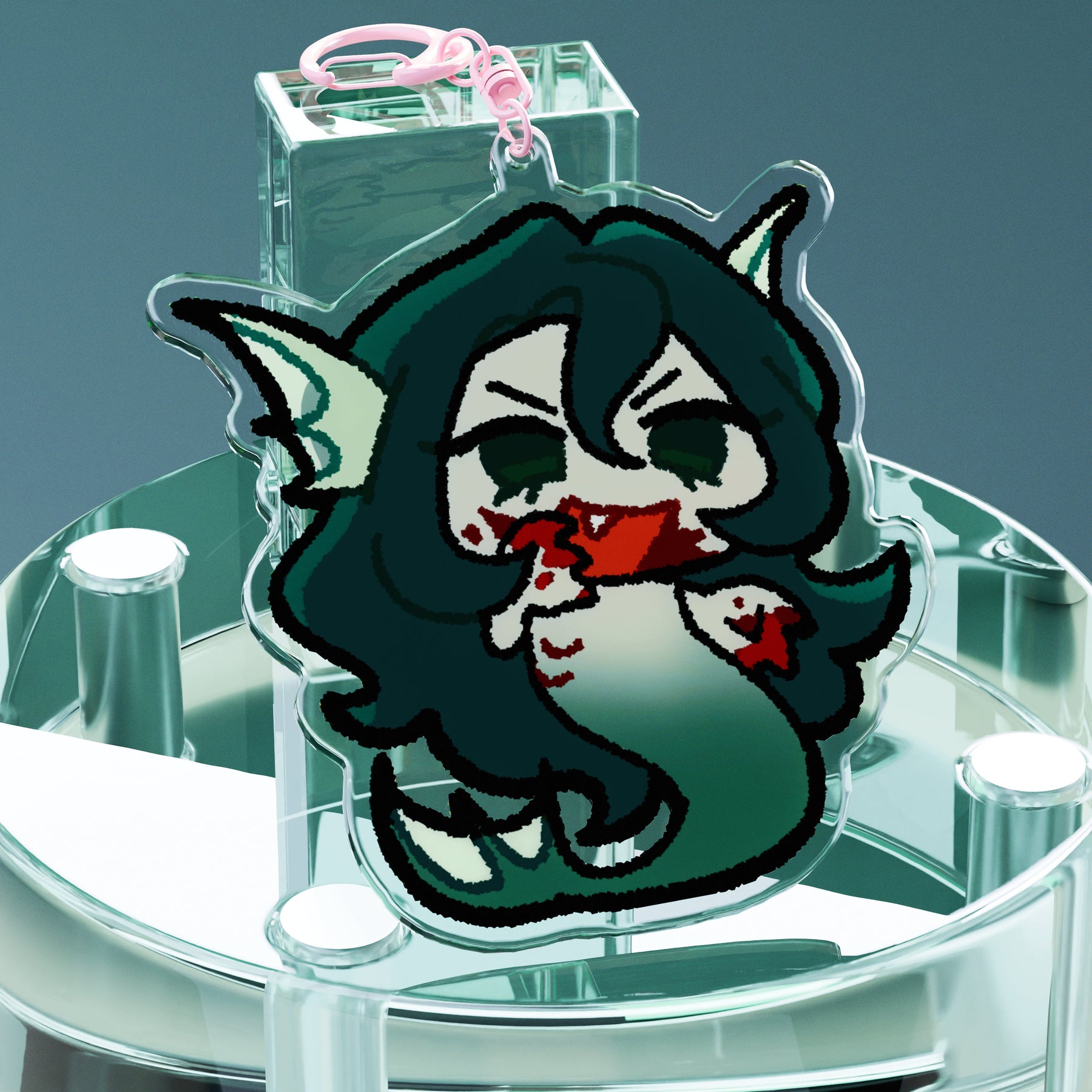 The Lovers Sirena Gummy Acrylic Charm - bloody side