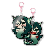The Lovers Sara and Sirena Gummy Double-sided Acrylic Charms