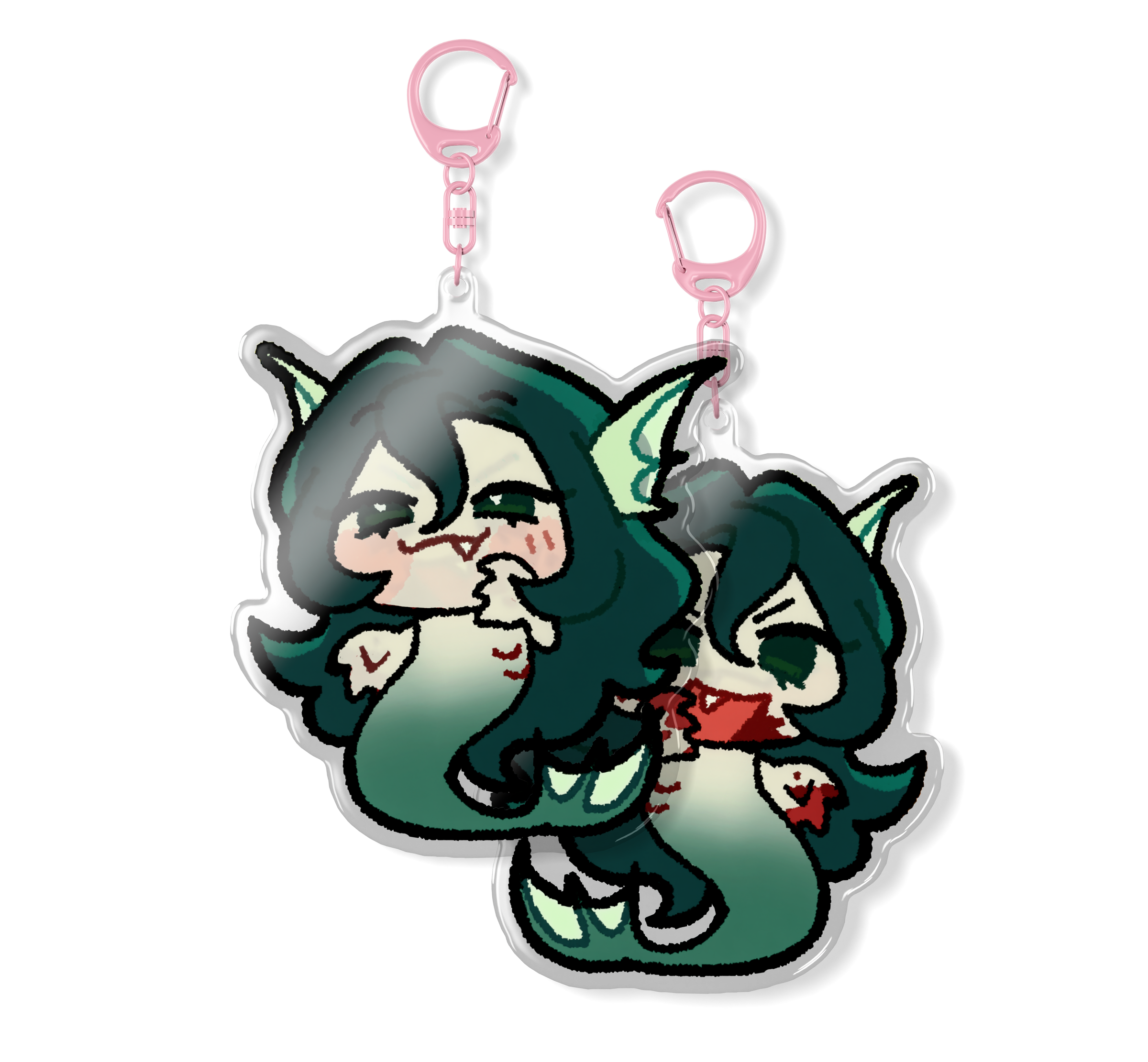 The Lovers Sara and Sirena Gummy Double-sided Acrylic Charms
