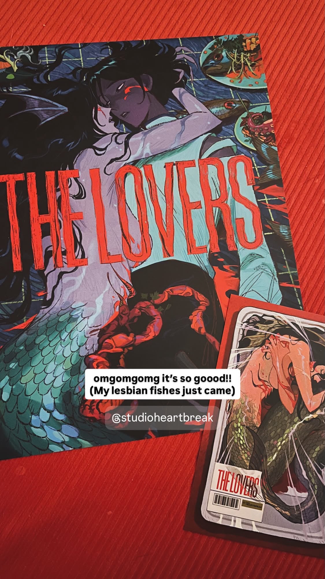 The Lovers merchandise shared by @adakoart