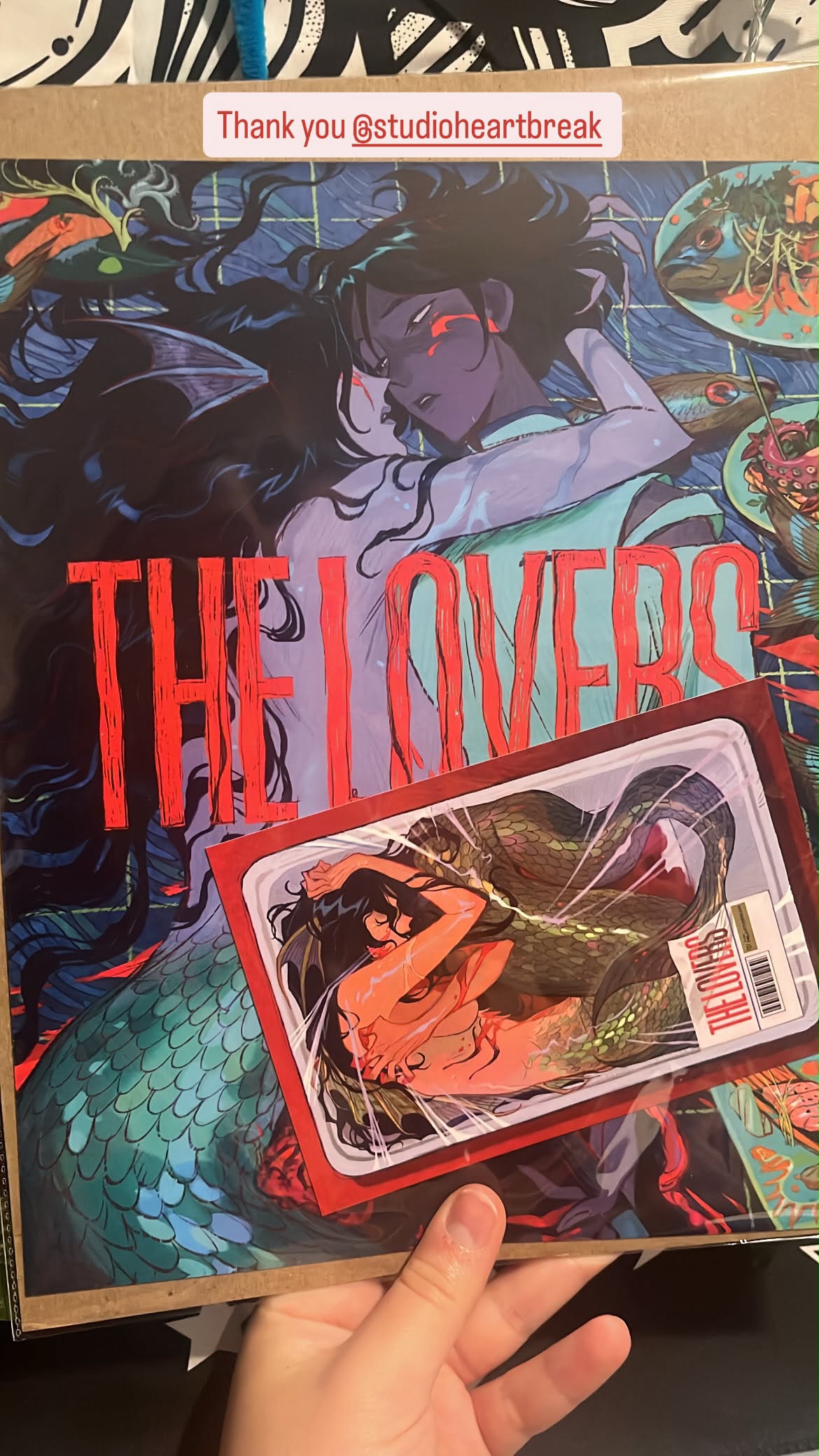The Lovers merchandise shared by @bella_the_quack_nugget