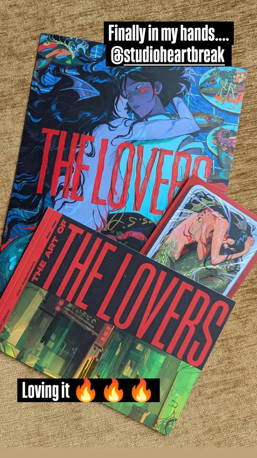 The Lovers merchandise shared by @slush.box