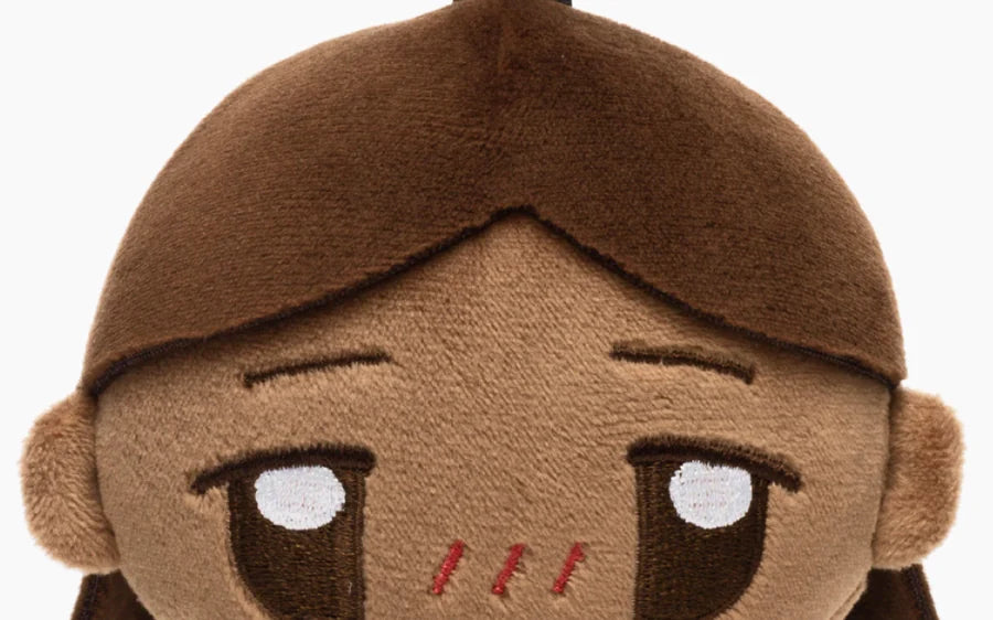 Close photograph of a Sara plush